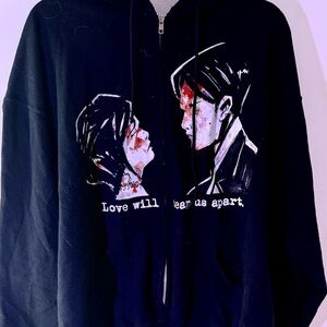 Black Graphic Hoodie